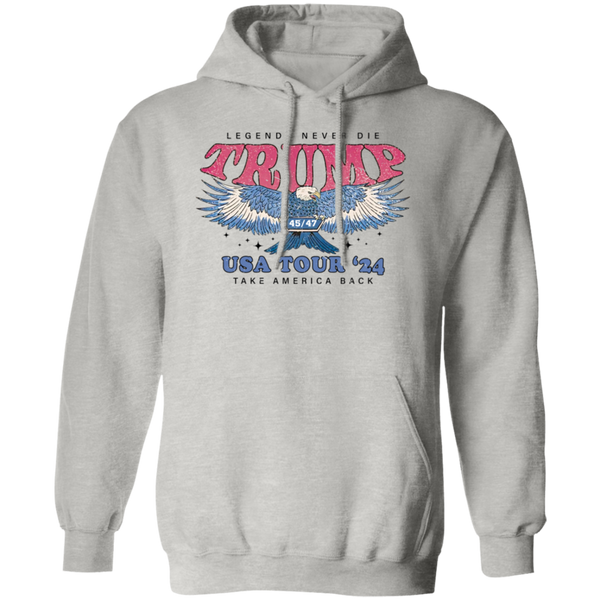 Legends Never Die Trump 45 47 USA Tour 2024 Hoodie