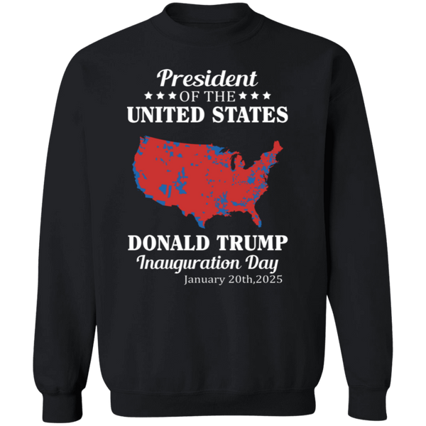 47th US President Inauguration Red Map Sweatshirt