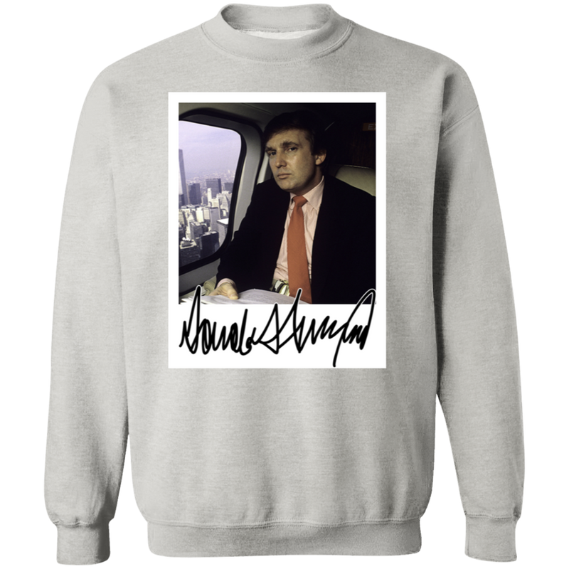 Donald J. Trump Portrait Signature Signed Sweatshirt