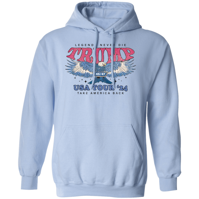 Legends Never Die Trump 45 47 USA Tour 2024 Hoodie