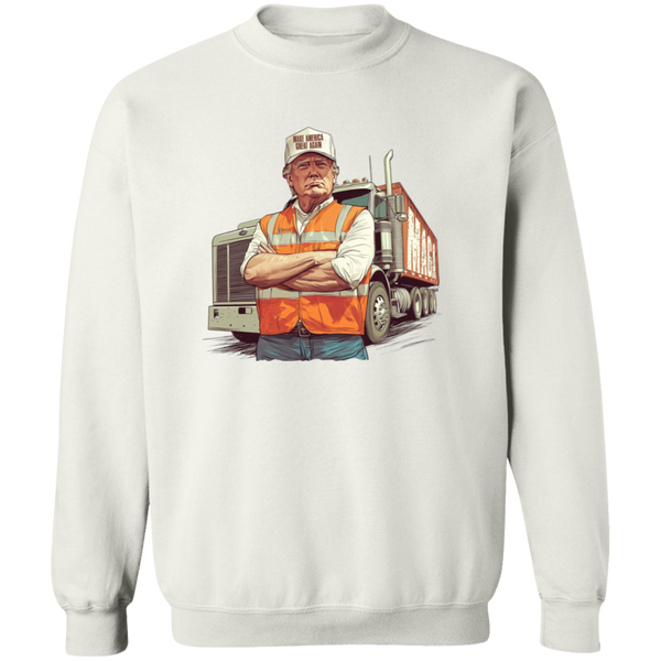 Donald Trump With Garbage Truck Sweatshirt