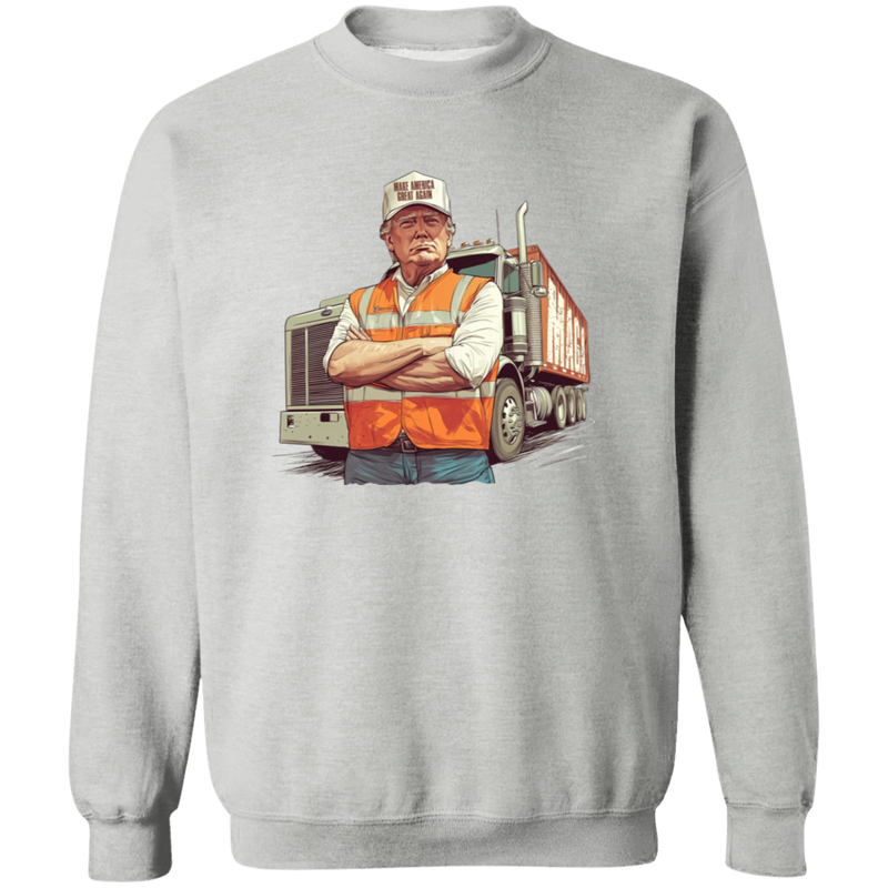 Donald Trump With Garbage Truck Sweatshirt