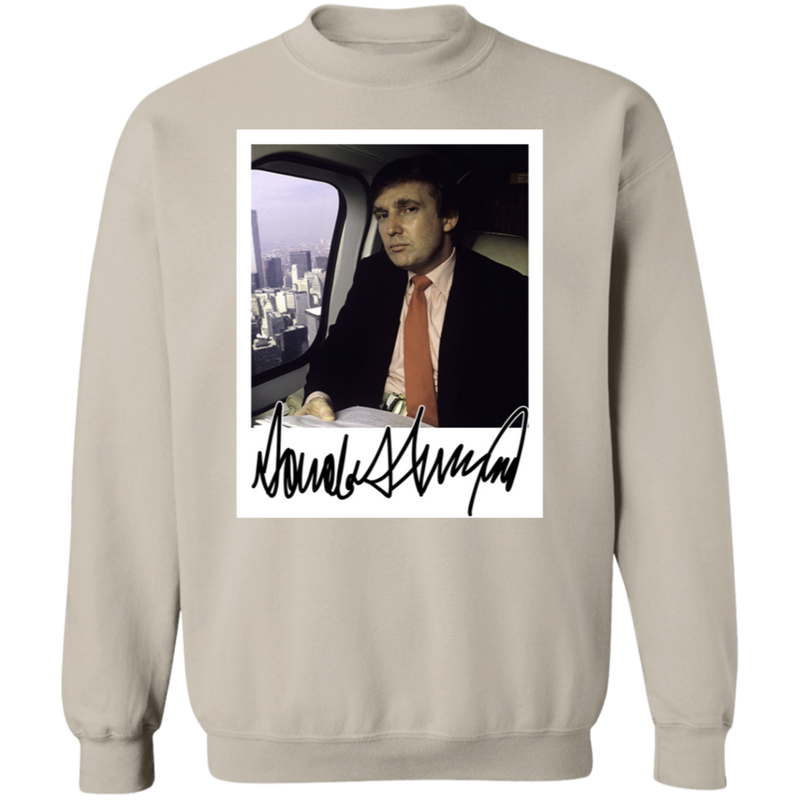 Donald J. Trump Portrait Signature Signed Sweatshirt