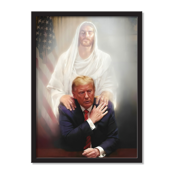 Jesus Christ And Donald Trump Poster