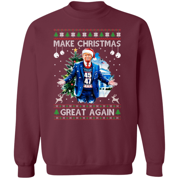 Make Christmas Great Again 45 47 Sweatshirt