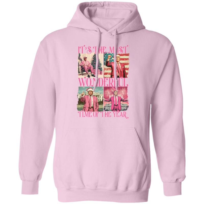 It's The Most Wonderful Time Of The Year Pink Hoodie