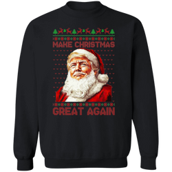 Make Christmas Great Again Santa Trump Sweatshirt