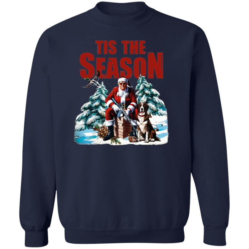 Tis The Season Santa Trump Hunting Sweatshirt