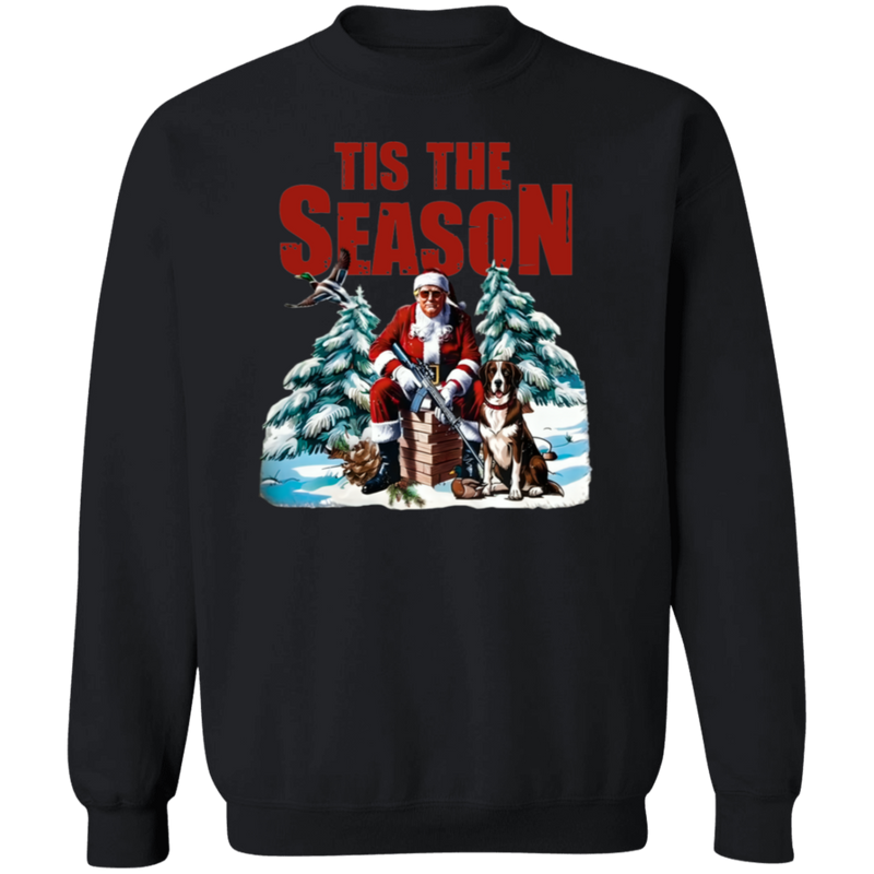 Tis The Season Santa Trump Hunting Sweatshirt