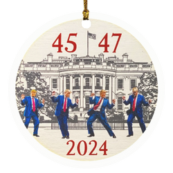 Trump 45 47 2024 Ornament