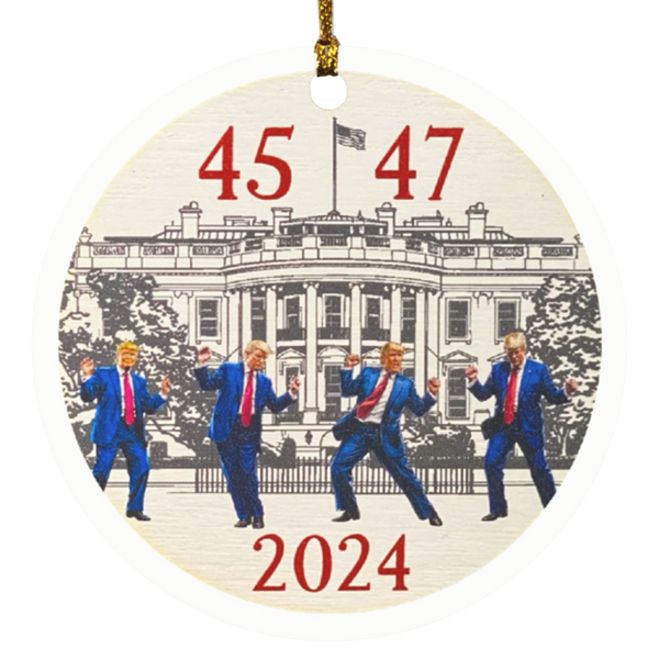 Trump 45 47 2024 Ornament