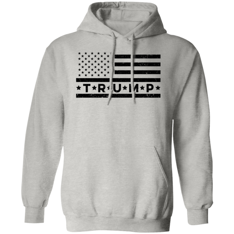 Trump Flag White Hoodie