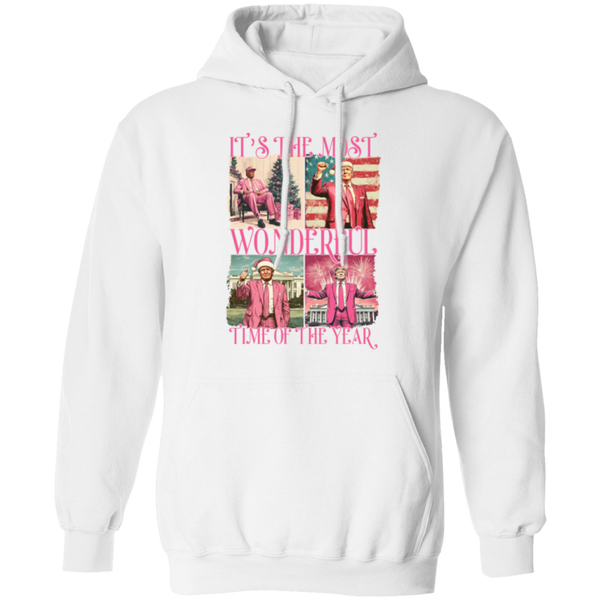 It's The Most Wonderful Time Of The Year Pink Hoodie