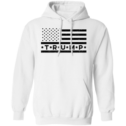 Trump Flag White Hoodie