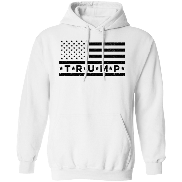 Trump Flag White Hoodie