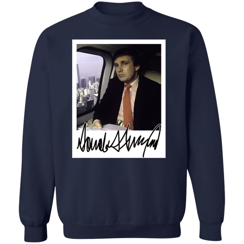 Donald J. Trump Portrait Signature Signed Sweatshirt