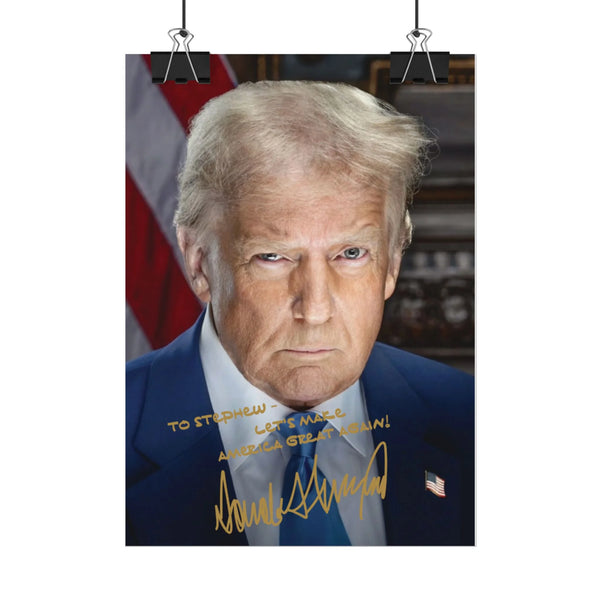 Personalized President Donald Trump Inauguration Rolled Posters