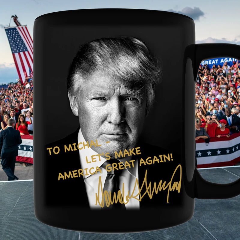 Personalized President Donald Trump Autographed Mug