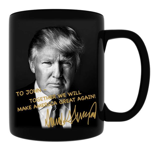 Personalized President Donald Trump Autographed Mug