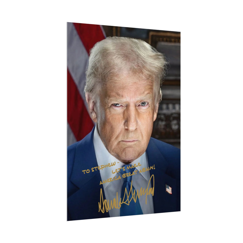 Personalized President Donald Trump Inauguration Rolled Posters