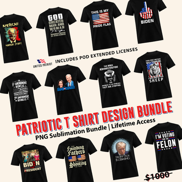 Patriotic T Shirt Bundle Digital Product