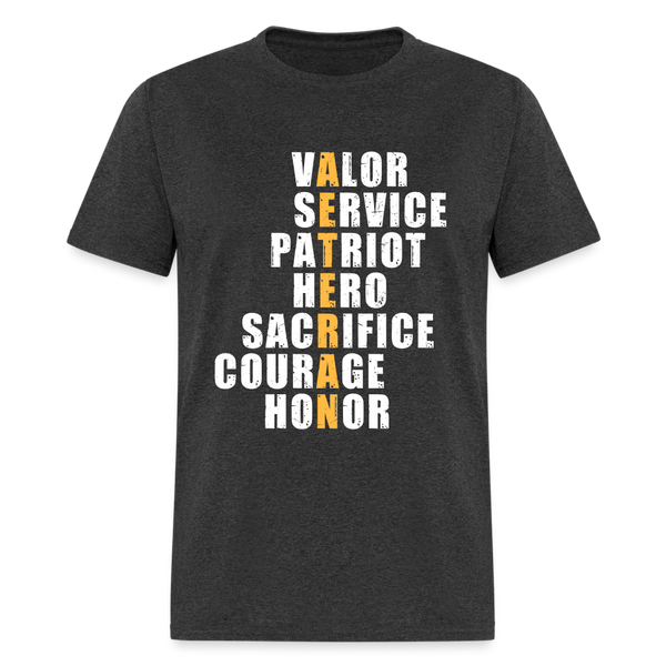 Valor Service Patriot T-Shirt - heather black