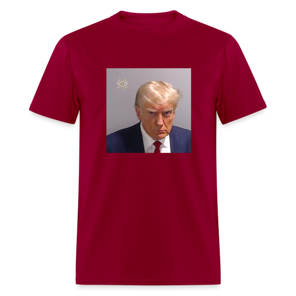 Mug Shot T-Shirt - dark red