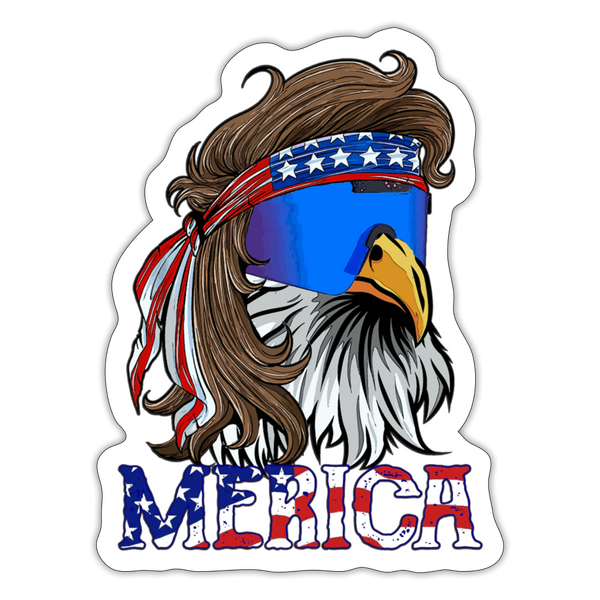 Merica Sticker - white matte