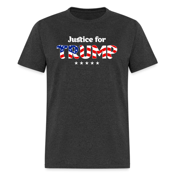 Justice For Trump T-Shirt - heather black