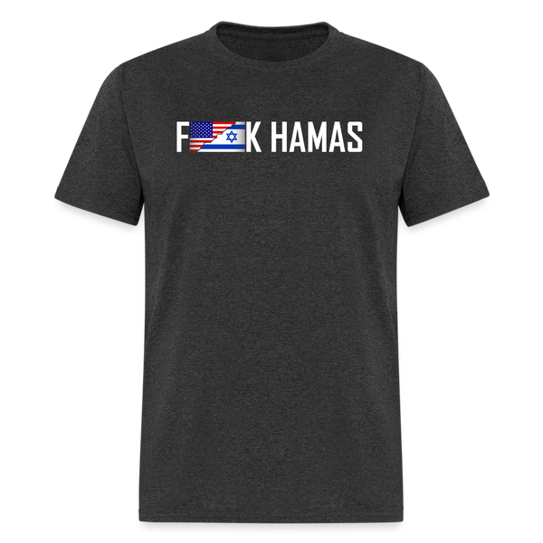 F**K Hamas T-Shirt - heather black