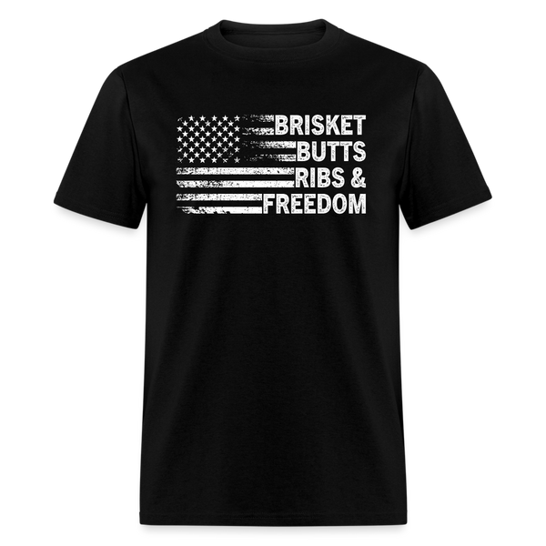 Brisket Butts Ribs & Freedom T-Shirt - black