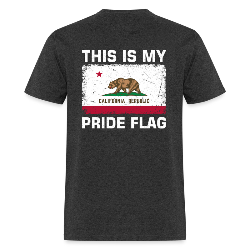 This Is My Pride Flag - California T-Shirt - heather black