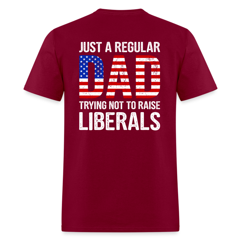 Just A Regular Dad T Shirt - burgundy