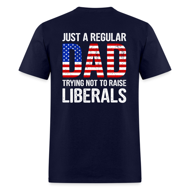 Just A Regular Dad T Shirt - navy