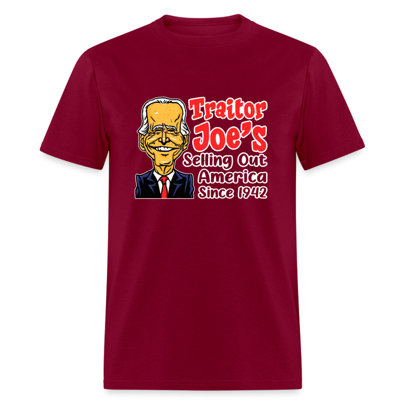 Traitor Joes T shirt - burgundy