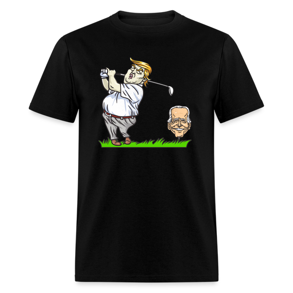 Trump Vs Biden Golf T Shirt - black