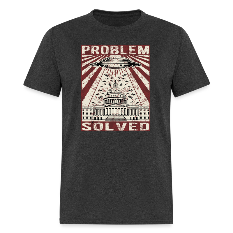 Problem Solved T Shirt - heather black