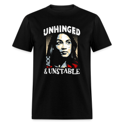 Unhinged & Unstable AOC T Shirt - black