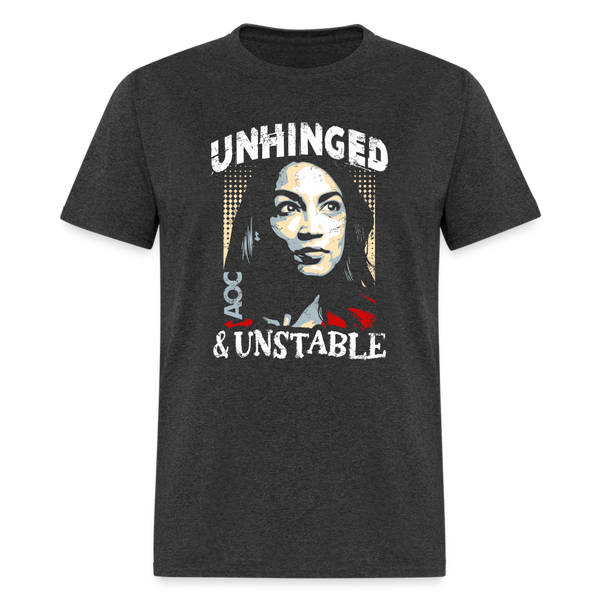 Unhinged & Unstable AOC T Shirt - heather black