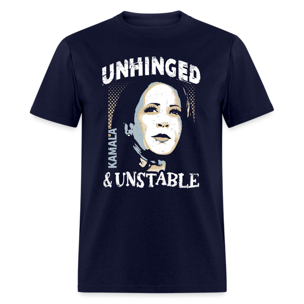 Unhinged & Unstable Kamala T Shirt - navy