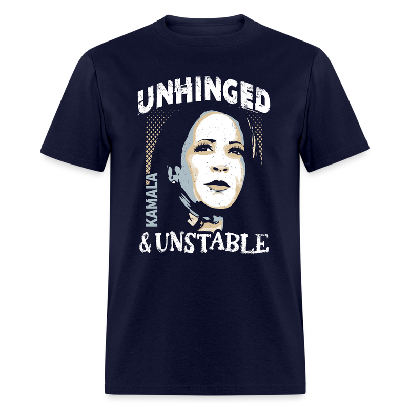 Unhinged & Unstable Kamala T Shirt - navy