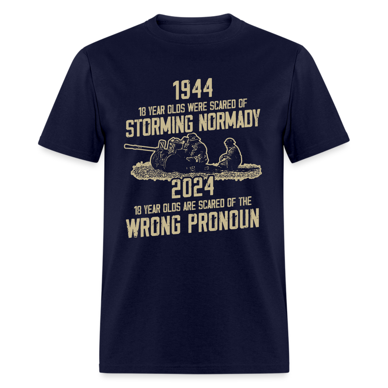 Wrong Pronouns T Shirt - navy