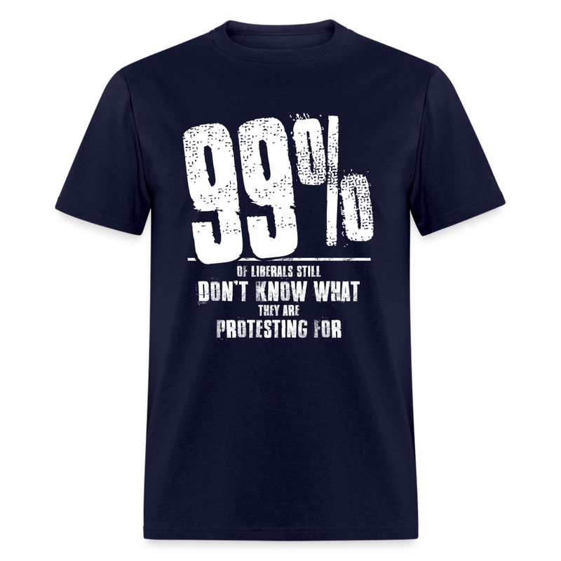 99% Of Liberals T Shirt - navy