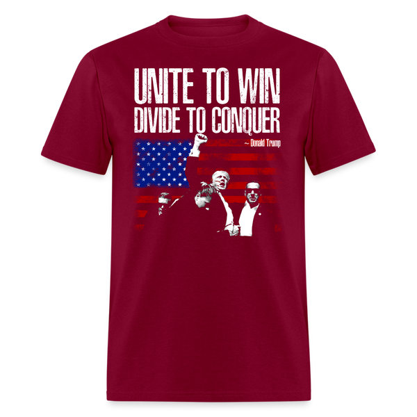 Unite To Win T Shirt - burgundy