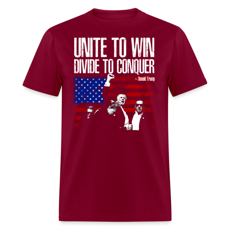 Unite To Win T Shirt - burgundy