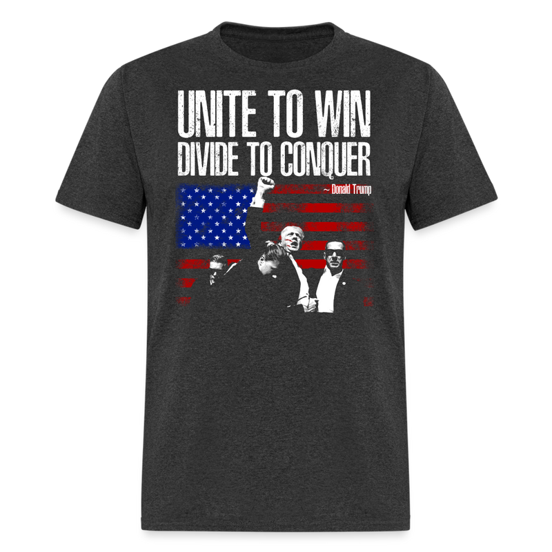 Unite To Win T Shirt - heather black