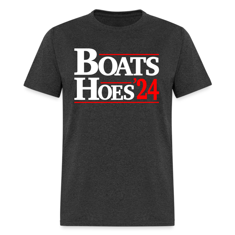 Boats Hoes 24 T Shirt - heather black