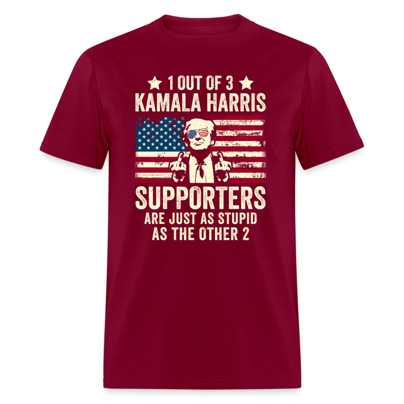 1 Out Of 3 Kamala Harris Supporters - burgundy