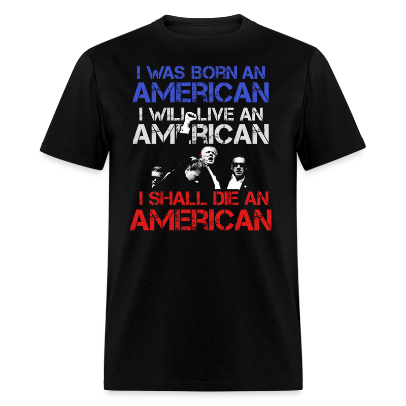 Born American T Shirt - black