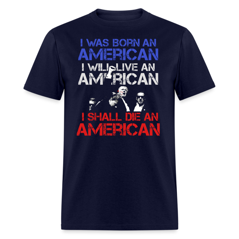 Born American T Shirt - navy